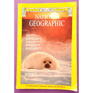 National Geographic Magazine January 1976 Moses Haiti Owens Valley Harp Seal
